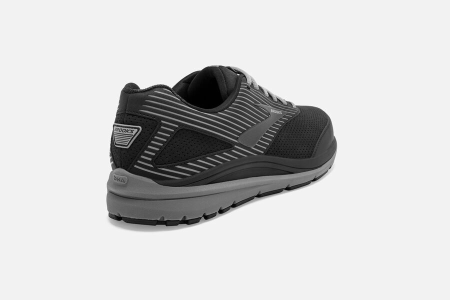 Brooks Addiction Walker Suede Running Shoes Mens - Black - DPEBU-5871